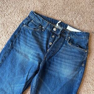 Rag & Bone Indigo Button-Fly Jeans